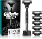 Gillette Mach3 Charcoal shaver with a stand + replacement blades