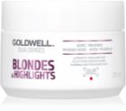 Goldwell Dualsenses Blondes & Highlights regeneráló maszk semlegesíti a sárgás tónusokat
