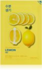 Holika Holika Pure Essence Lemon arcmaszk bőrpuhító és frissítő hatással C vitamin
