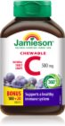 Jamieson C Chewables 500 mg comprimés à sucer pour renforcer l’immunité