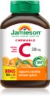 Jamieson C Chewables 500 mg comprimés à sucer pour renforcer l’immunité