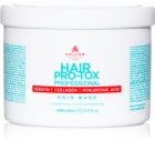 Kallos Hair Pro-Tox Mask for Fine and Damaged Hair with coconut oil, hyaluronic acid and collagen