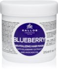 Kallos KJMN Professional Blueberry αναζωογονητική μάσκα για ξηρά,κατεσραμμένα και χημικά επεξεργαζμένα μαλλιά