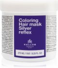 Kallos Coloring Hair Mask Silver Reflex Hair Mask neutralising yellow tones