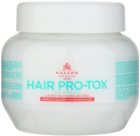 Kallos Hair Pro-Tox maschera per capelli deboli e danneggiati con olio di cocco, acido ialuronico e collagene