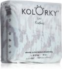 Kolorky Day Feathers disposable organic nappies