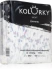 Kolorky Night Unicorn fraldas ecológicas descartáveis para proteção total durante a noite