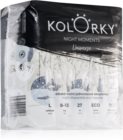 Kolorky Night Moments eldobható ÖKO pelenkák az éjszakán át tartó teljeskörű védelemért