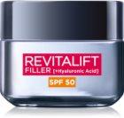 L’Oréal Paris Revitalift Filler odą prisotinantis dieninis kremas senėjimą lėtinančio poveikio