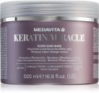 Medavita Keratin Miracle Sleek Hair Mask зволожуюча поживна маска