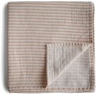Mushie Muslin Swaddle Blanket Organic Cotton конверт