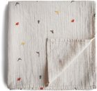 Mushie Muslin Swaddle Blanket Organic Cotton конверт