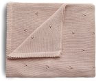Mushie Knitted Pointelle Baby Blanket pled împletit pentru copii