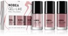 NOBEA Day-to-Day 3-Piece Gel-like Nail Polish set kit de vernis à ongles Pink Petals