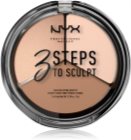 NYX Professional Makeup 3 Steps To Sculpt paleta para contorno de rostro