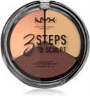 NYX Professional Makeup 3 Steps To Sculpt paleta para contorno de rostro