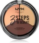NYX Professional Makeup 3 Steps To Sculpt paleta za konture obraza