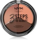 NYX Professional Makeup 3 Steps To Sculpt paleta za konture obraza