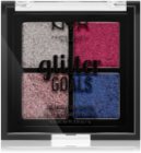 NYX Professional Makeup Glitter Goals paletka lisovaných třpytek malé balení