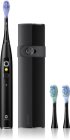 Oclean X Ultra 20 Set ultragarsinis dantų šepetėlis +2 pakaitinės galvutės su kelioniniu dėklu Black