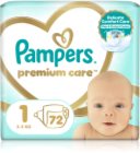 Pampers Premium Care Size 1 одноразові підгузки