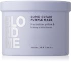 Schwarzkopf Professional Blondme Bond Repair Purple Mask maska na vlasy neutralizující žluté tóny