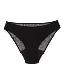 Snuggs Lace Brief Recycled Nylon Black látkové menstruační kalhotky