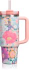 Stanley Quencher H2.O FlowState™ Tumbler pahar din oțel inoxidabil cu pai medium
