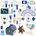 UMU Toys Veterinary set atividades para brincar de madeira