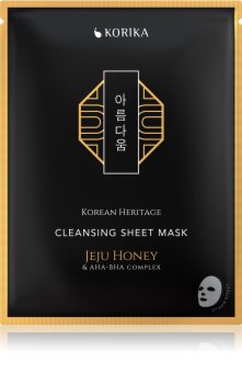 Korean Heritage Jeju Honey & AHA-BHA Complex Cleansing Sheet Mask