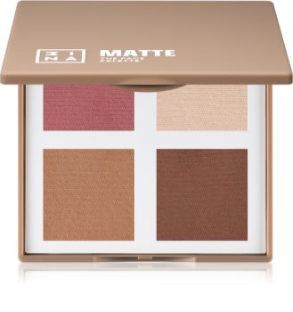 3INA The Face Palette Matte Palette mit Kontur-Rouges