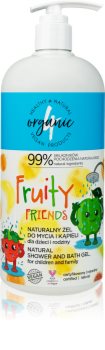 4Organic Fruity ekstra nježni gel za tuširanje za cijelu obitelj