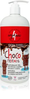 4Organic Choco gel douche extra-doux format familial au parfum de chocolat