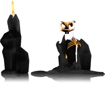 54 Celsius PyroPet HOPPA (Bunny) διακοσμητικά κεριά Black I.
