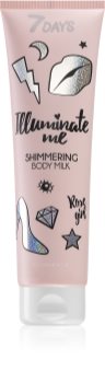 7DAYS ILLUMINATE ME Rose Girl posvetlitveno mleko za telo
