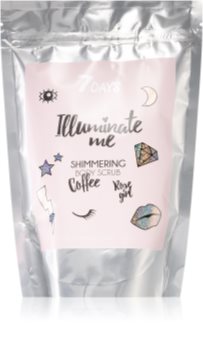 7DAYS ILLUMINATE ME Rose Girl kávé test peeling