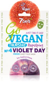 7DAYS GoVEGAN Thursday VIOLET DAY maseczka płócienna antystresowa