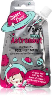 7DAYS SPACE FACE Miss Astronaut mascarilla limpiadora peel-off