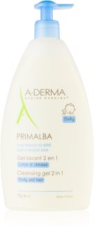 A-Derma Primalba Baby gel de limpeza para corpo e cabelo para crianças