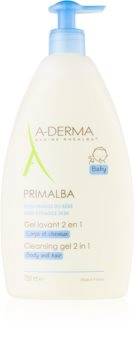 A-Derma Primalba Baby gel detergente per corpo e capelli per bambini
