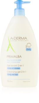 A-Derma Primalba Baby Pesugeeli Vartalolle ja Hiuksille Lapsille