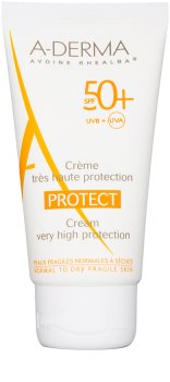 A-Derma Protect Beskyttelsescreme til normal og tør hud SPF 50+