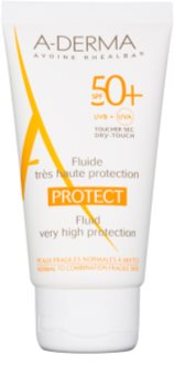 A-Derma Protect schützendes Fluid für normale und gemischte Haut SPF 50+