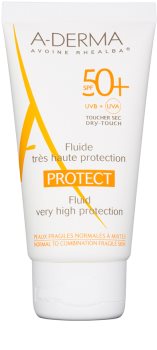 A-Derma Protect zaštitni fluid za normalnu i mješovitu kožu lica SPF 50+