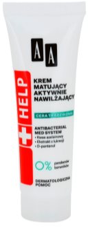AA Cosmetics Help Acne Skin матирующий крем с увлажняющим эффектом