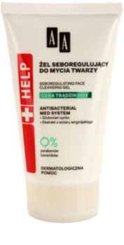 AA Cosmetics Help Acne Skin gel nettoyant pour éliminer le sébum