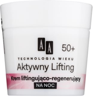 AA Cosmetics Age Technology Active Lifting Regenererande och åtstramande nattkräm 50+