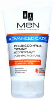 AA Cosmetics Men Advanced Care čisticí peelingový gel na obličej