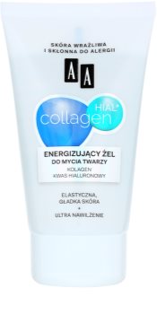 AA Cosmetics Collagen HIAL+ бодрящий чистящий гель 30+