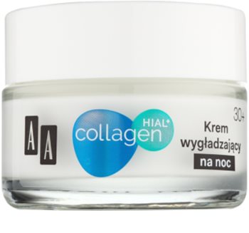 AA Cosmetics Collagen HIAL+ noćna krema za zaglađivanje 30+